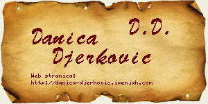 Danica Đerković vizit kartica